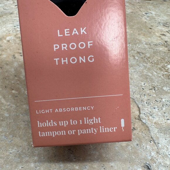 Lot O 4 Unders By Proof Period Thongs Womens Size M/L Black Light Absorbency - Picture 4 of 11